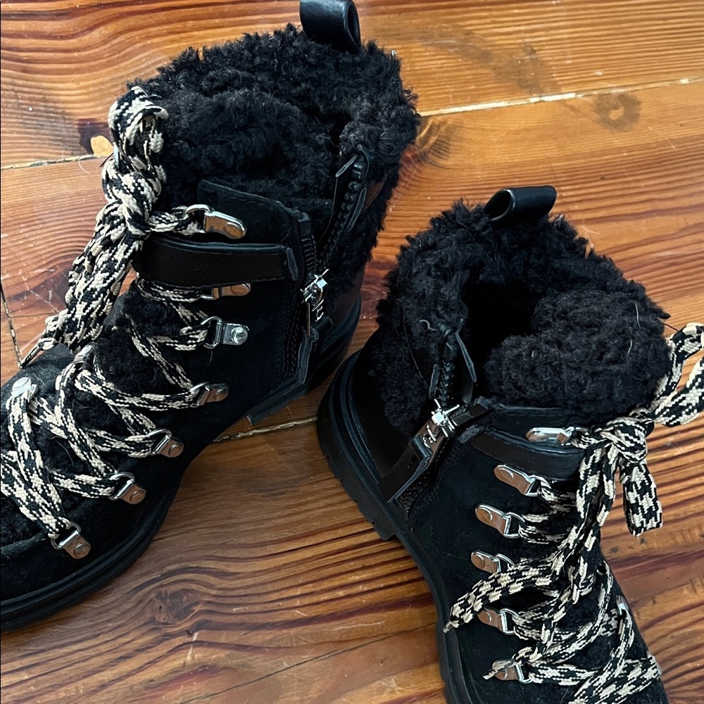 Circus by Sam Edelman Black Combato0 Boots - Picture 5 of 6
